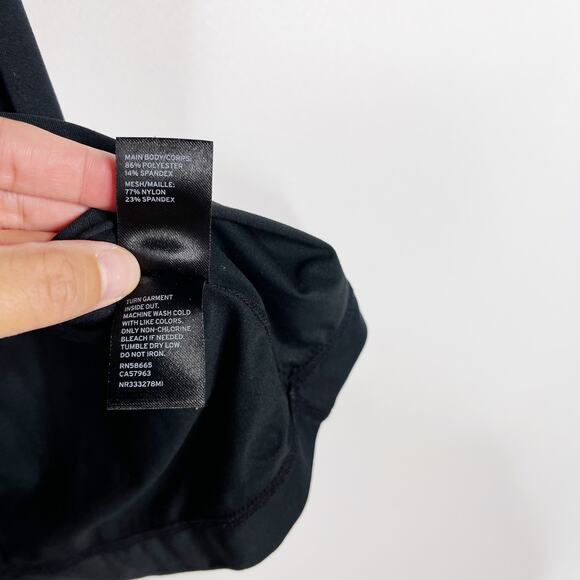 Zella XSmall XS Black Cut Out Racerback Workout Tank Top Scoop Neck Womens - Picture 9 of 9